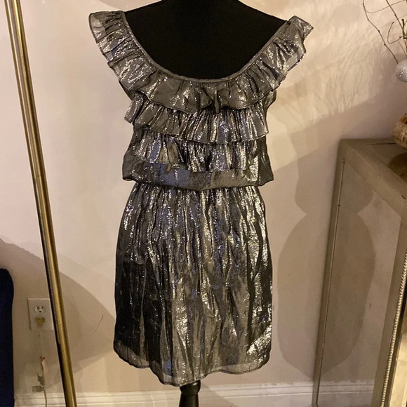 Amanda Uprichard metallic dress size S